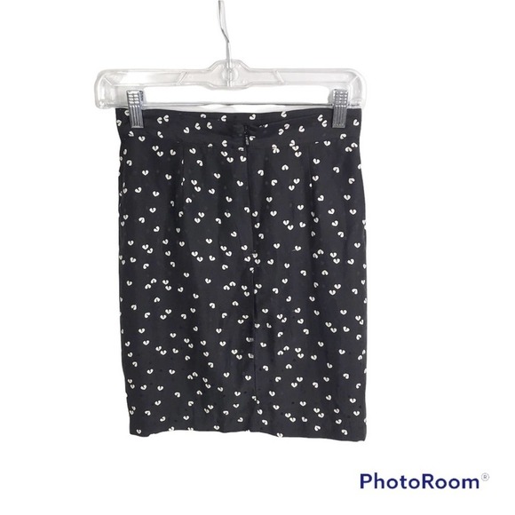 Yumi Kim broken heart black and white mini skirt size XS - Picture 4 of 9